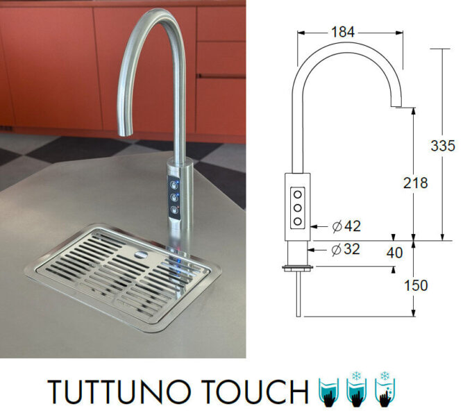 GUGLIELMI Touch gazuoto ir verdančio vandens ruošimo sistema - Vaizdas 8